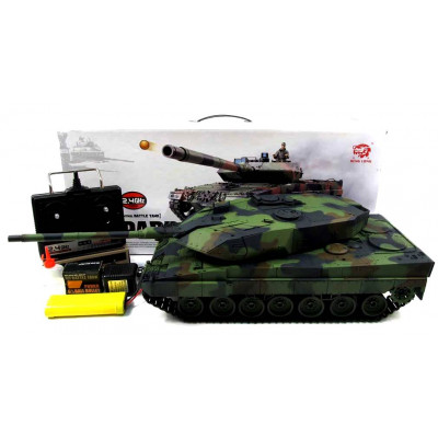 Танк р/к 2.4GHz 1:16 Heng Long Leopard II A6 з пневмогарматою і димом (HL3889-1) - зображення 6