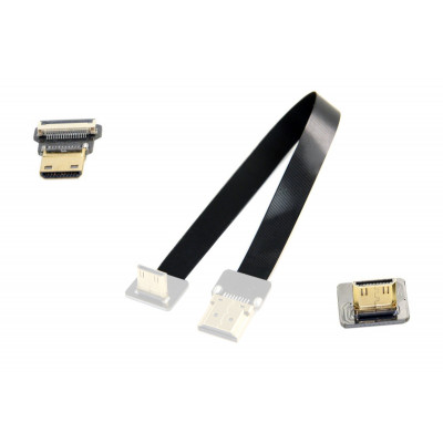 Шлейф 15см Mini HDMI - Mini HDMI 90 - зображення 1