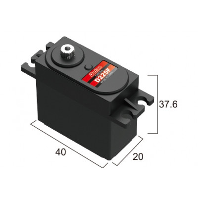 Сервопривод стандарт 52г BATAN D225F 18.0кг/0.15сек метал цифровий
