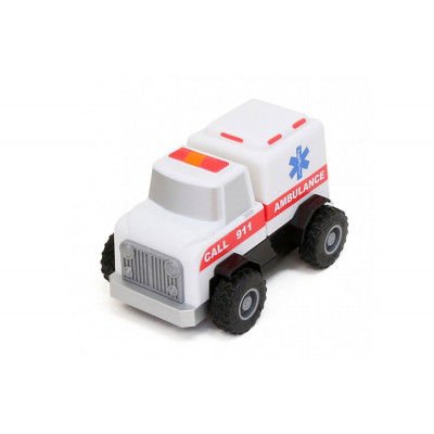 Конструктор для маленьких POPULAR Playthings Build-a-Truck Rescue рятувальні машинки (швидка, пожежна, поліція) - зображення 2