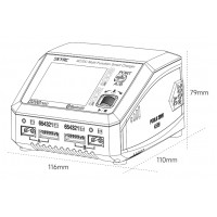 Зарядний пристрій універсальний дуо SkyRC D200neo 200W/800W з блоком живлення (SK-100196)  - фото № 6