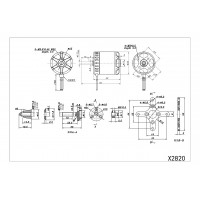 Мотор SunnySky X2820 V3 KV1250 3-4S для р/к літаків  - фото № 4