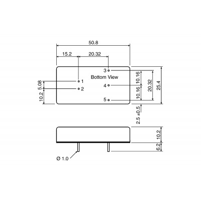 Перетворювач DC-DC Traco Power TEL15-2411