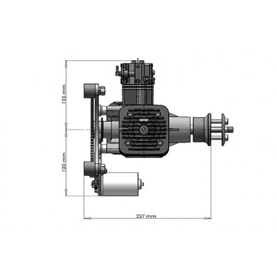 Двигун DLE 170 з електростартером - изображение 7