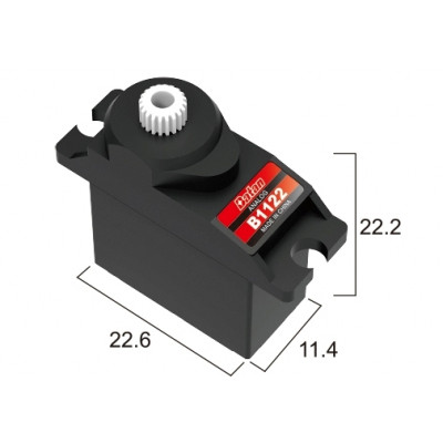 Сервопривод мікро 9г BATAN B1122 1.4кг/0.12сек - изображение 1