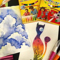 Акварельные фломастеры MALINOS Aquarellzauber на водной основе 12 шт  - фото № 8