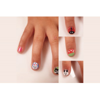 Детский лак-карандаш для ногтей Malinos Creative Nails на водной основе (2 цвета Морской волны + Белый) (Цвет Белый; Морской волны) - фото № 9