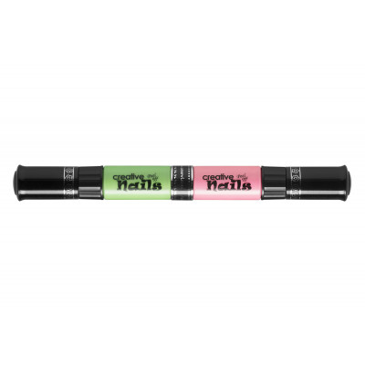 Детский лак-карандаш для ногтей Malinos Creative Nails на водной основе (2 цвета Морской волны + Розовый) - изображение 2