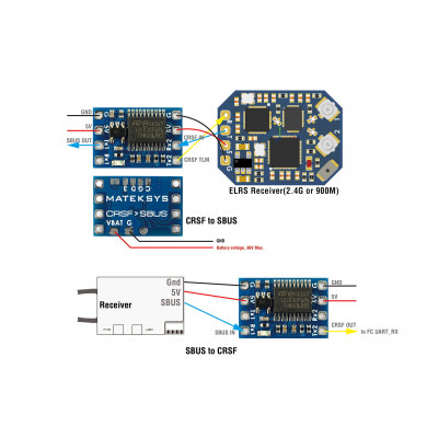 Конвертер радіокерування Matek CRSF-SBUS - изображение 3