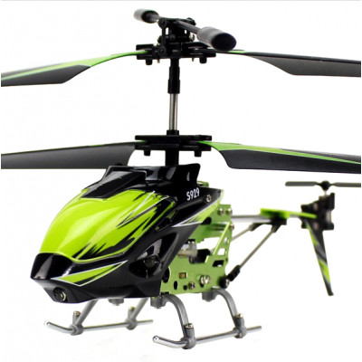 Вертоліт на пульті 3-к р/к мікро WL Toys S929 з автопілотом (зелений)  - зображення 2