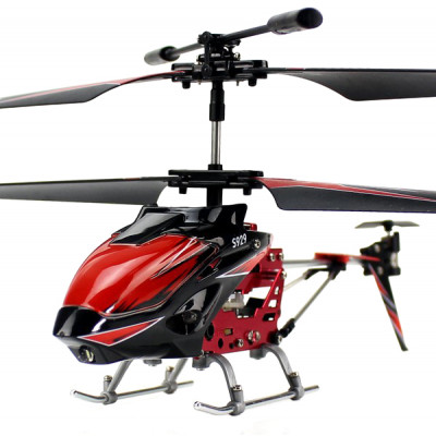 Вертоліт на пульті 3-к р/к мікро WL Toys S929 з автопілотом (червоний)  - зображення 2