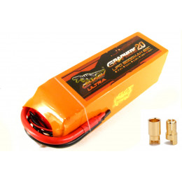 Акумулятор для радіокерованої моделі Dinogy G2.0 Li-Pol 5000 мАг 22.2 В 6S Bullet 6mm 80C