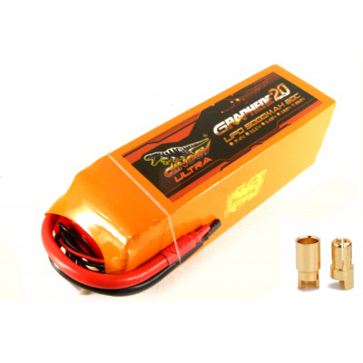 Акумулятор для радіокерованої моделі Dinogy G2.0 Li-Pol 5000 мАг 22.2 В 6S Bullet 6mm 80C - зображення 1