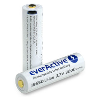 Акумулятор Li-Ion 18650 EverActive 3200мАг 7А MicroUSB (із захистом)  - фото № 2