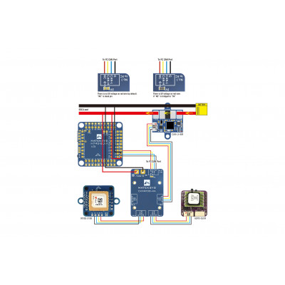 Плата розподілу живлення Matek CANPDB-4A JST-GH