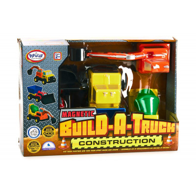 Конструктор для маленьких POPULAR Playthings Build-a-Truck машинки (бетономішалка, вантажівка, бульдозер, екскаватор)  - изображение 11