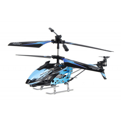 Вертоліт на пульті 3-к і/ч мікро WL Toys S929 з автопілотом (синій)  - зображення 1