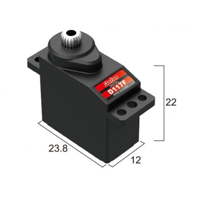 Сервопривод мікро 12г BATAN D117F 2.5кг/0.12сек метал цифровий