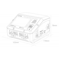 Зарядное устройство кватро SkyRC Q200neo 200W/400W с/БП универсальное (SK-100197)  - фото № 7