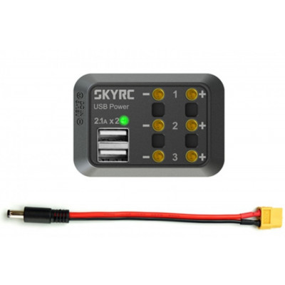 Розгалужувач живлення SkyRC SK-600114-02 з USB (DC MALE) - зображення 1