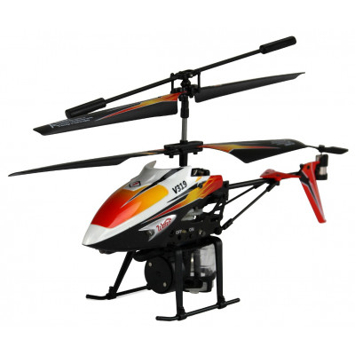 Вертоліт на пульті 3-к р/к мікро WL Toys V319 SPRAY з водяною пушкою (помаранчевий)  - изображение 1