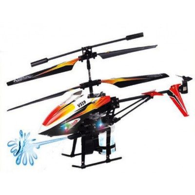 Вертоліт на пульті 3-к р/к мікро WL Toys V319 SPRAY з водяною пушкою (помаранчевий)  - изображение 2