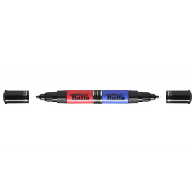 Дитячий лак-олівець для нігтів Malinos Creative Nails на водній основі (2 кольори малиновий + синій) - зображення 4