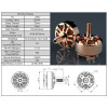 Двигун AirBot Mr. Copper 2306 2400KV 3-5S для мультикоптерів - изображение 2