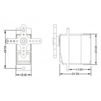 Сервопривід мікро 14.8г Emax ES09MD 2.6кг/0.08сек/6.0В цифровий  - фото № 3