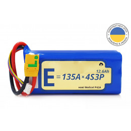 Акумуляторна батарея для дрона 4S3P Energy Life 12600мАч Moliсel 21700-P42A Li-Ion 10AWG XT90S-F