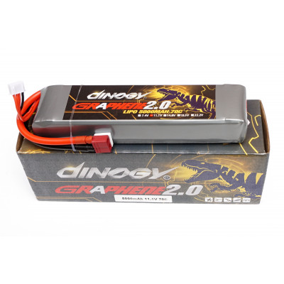 Аккумулятор для квадрокоптера Dinogy G2.0 Li-Pol 5000 мАч 11.1 В 29x48x165 мм T-Plug 70C - изображение 3
