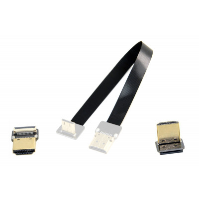 Шлейф 15см HDMI - HDMI 90 - зображення 1