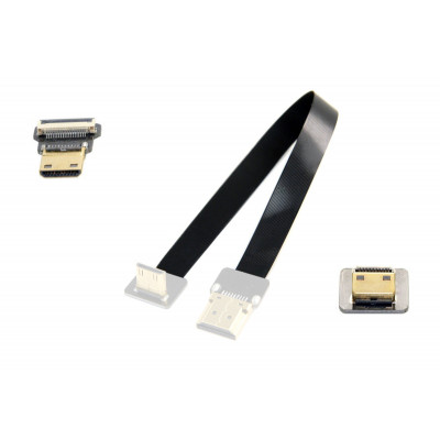 Шлейф 15см Mini HDMI - Mini HDMI 90R