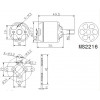 Мотор T-Motor MS2216-10 KV900 2-3S 198W для мультикоптерів