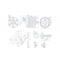 Мотор T-Motor AS2814 KV550 6S для літаків  - фото № 5
