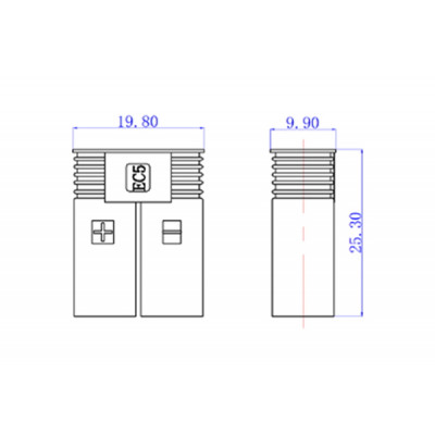 Конектори силові AMASS EC5 Male 2шт