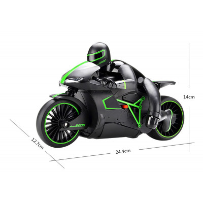 Мотоцикл радіокерований 1:12 Crazon 333-MT01 (зелений) - изображение 7