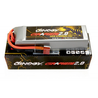 Акумулятор для квадрокоптера Dinogy G2.0 Li-Pol 3700 мАг 14,8 В 150x45x30 мм T-Plug 70C - изображение 2
