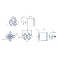 Мотор Dualsky ECO 3520C KV510 1150W для літаків  - фото № 5