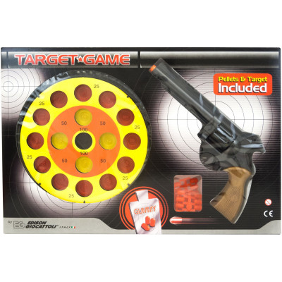 Іграшковий пистолет с мышкой Edison Giocattoli Target Game 28см 8-зарядный (485/22) - изображение 2