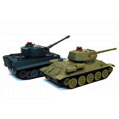 Танковий бій р/к 1:32 HuanQi 555 Tiger vs Т-34 - зображення 3