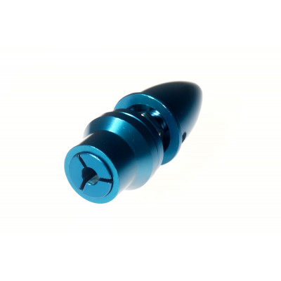 Адаптер пропелера Haoye 01204 вал 4.0 мм гвинт 6.35 мм (цанга, синій) - зображення 1