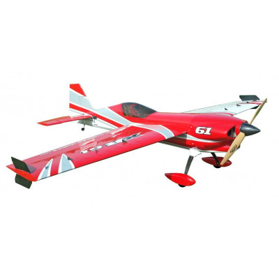 Літак радіокерований Precision Aerobatics XR-61 1550мм KIT (червоний) - зображення 1
