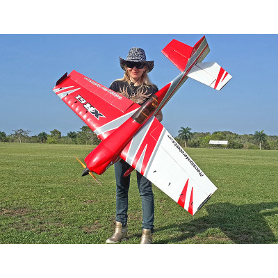 Літак радіокерований Precision Aerobatics XR-61 1550мм KIT (червоний) - зображення 8