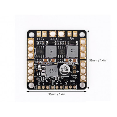 Плата розподілу живлення з BEC 5V, 12V та LC фільтром - изображение 8