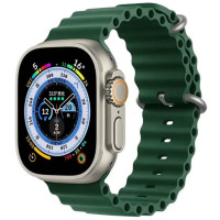 Ремінець Ocean Band для Apple Watch 42/44/45/46/49mm (Цвет Зелений / Forest green), Атикул 59155 |  купить на VILKI.NET - фото № 1