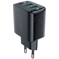 МЗП Acefast A33 QC18W (USB-A+USB-A) dual port (Цвет Black), Атикул 65893 |  купить на VILKI.NET - фото № 1