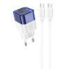 МЗП Hoco C125A Transparent 1C PD20W + Type-C to Type-C 69094 - № 1 МЗП Hoco C125A Transparent 1C PD20W + Type-C to Type-C (Transparent blue) Hoco - № 1