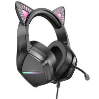 Уцінка Накладні навушники BOROFONE BO106 Cute cat (USB+3.5mm/2m) (Цвет М'ята упаковка / Phantom Cat), Атикул 70085 |  купить на VILKI.NET - фото № 1
