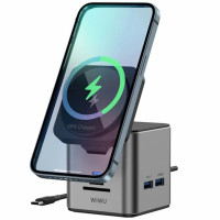 Уцінка БЗП + HUB WIWU Wi-W025 Cube 9in1 USB-C (Цвет Відкрита упаковка / Gray), Атикул 75000 |  купить на VILKI.NET - фото № 1
